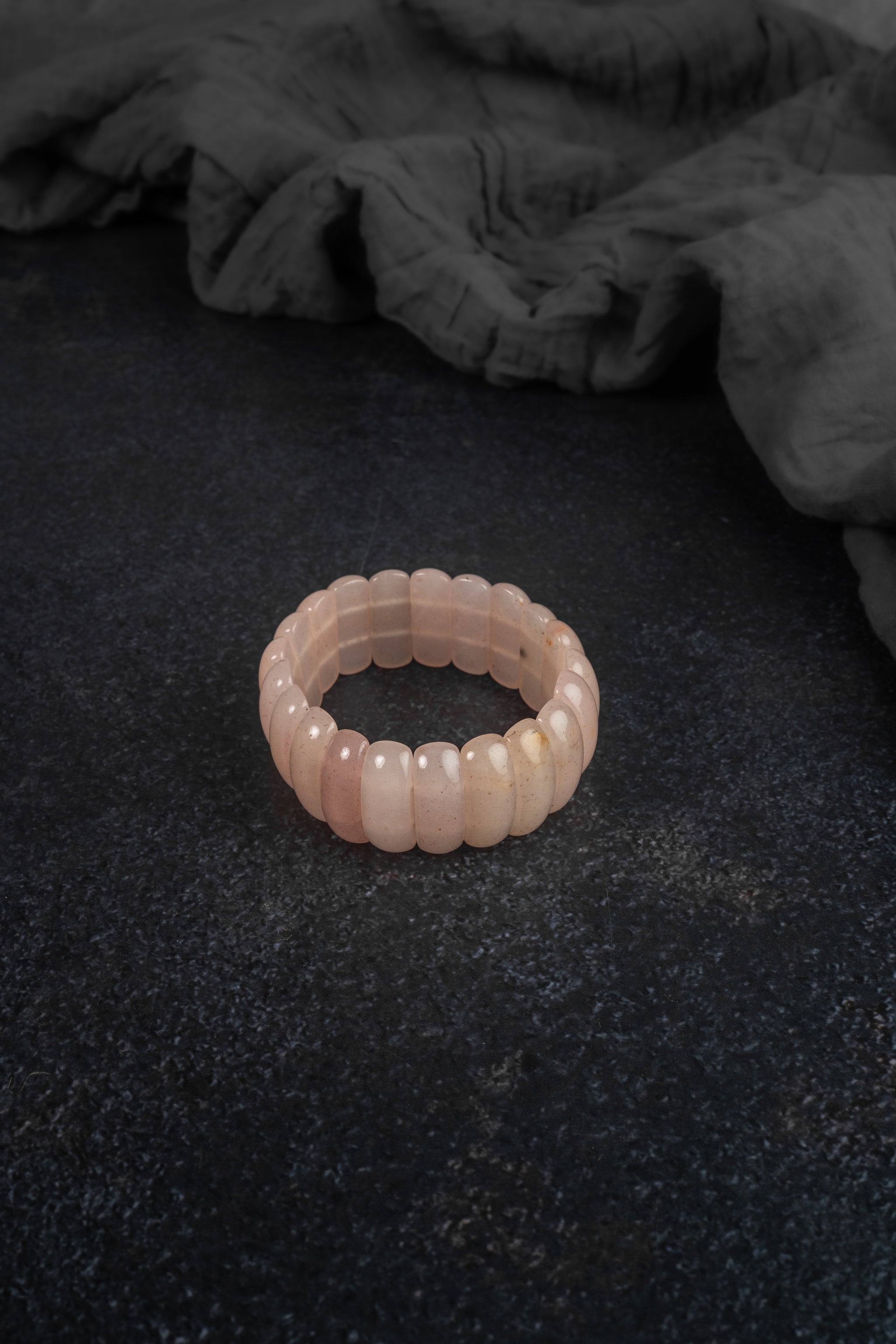 Rose Quartz Beaded Stretch Bracelet