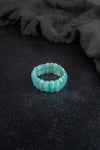 Aqua Jade Beaded Stretch Bracelet