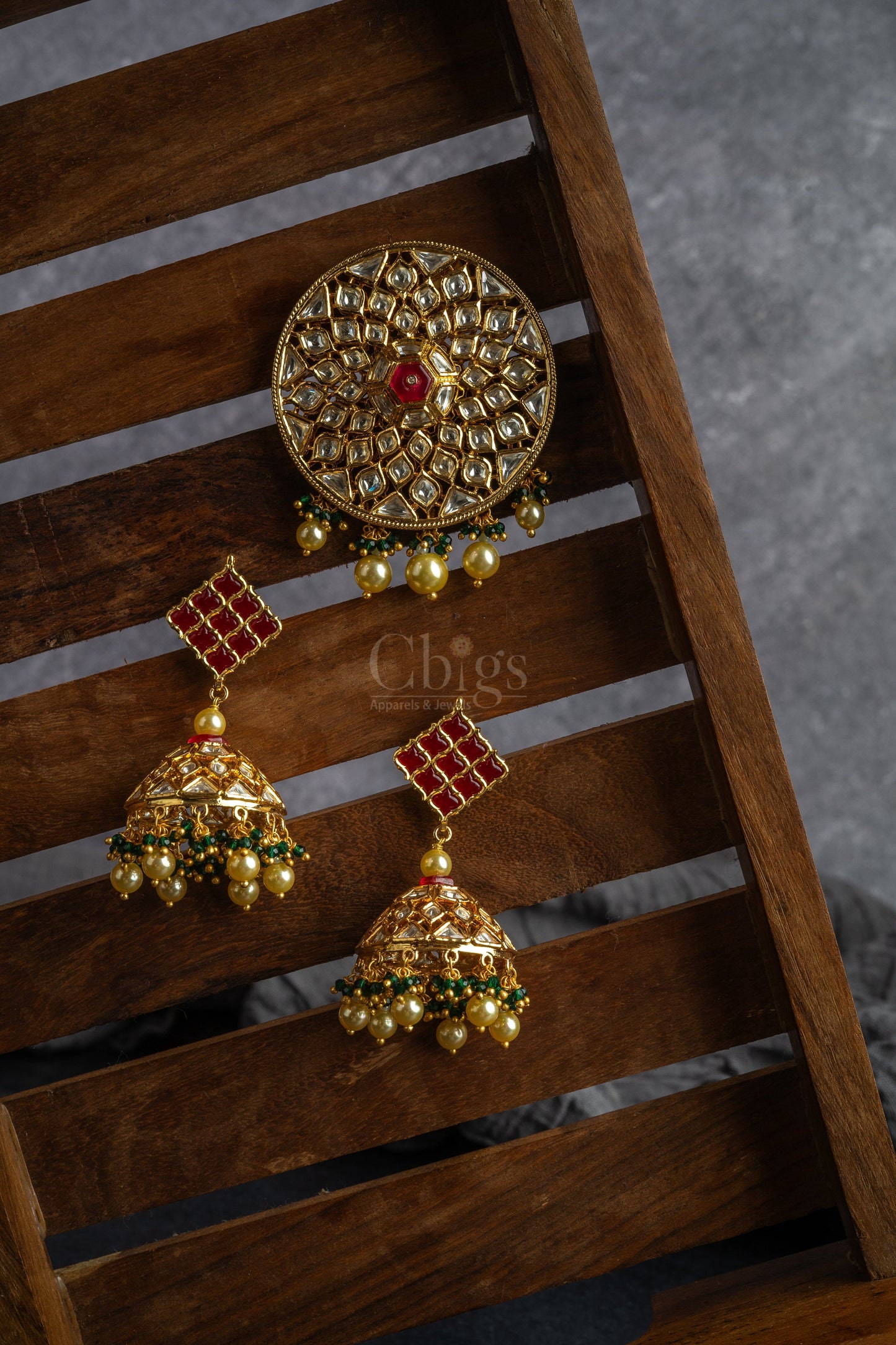 Royal Kundan Pendant Set (VPS-160)