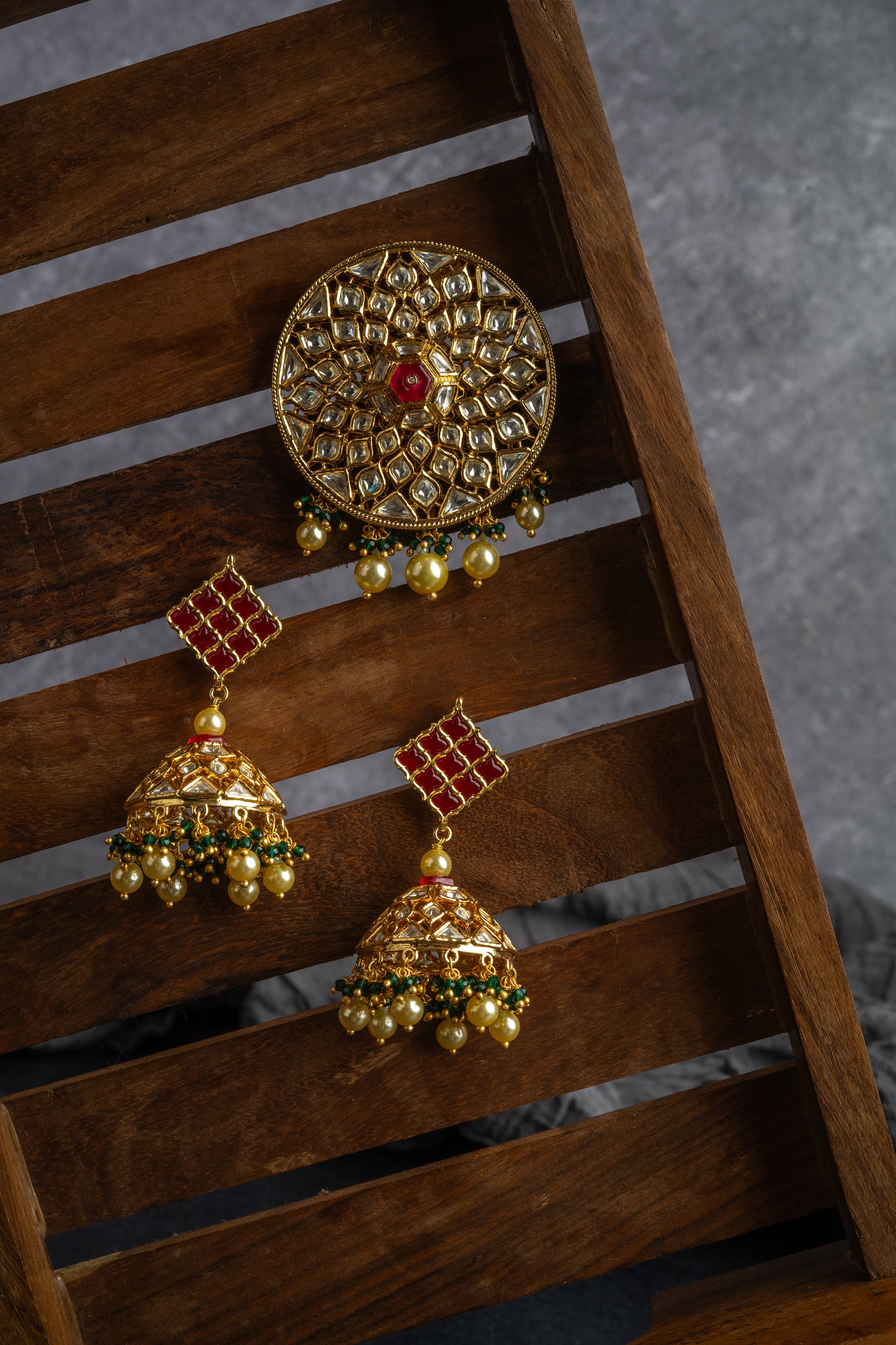 Royal Kundan Pendant Set (VPS-160)
