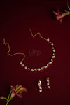 Aarika  Floral Diamond Crush Necklace Set