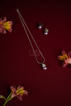 92.5 Silver Contemporary Pendant Set
