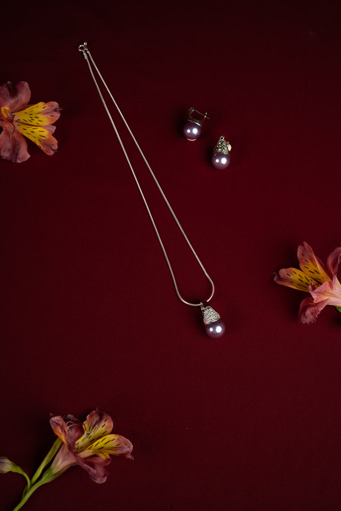 92.5 Silver Contemporary Pendant Set