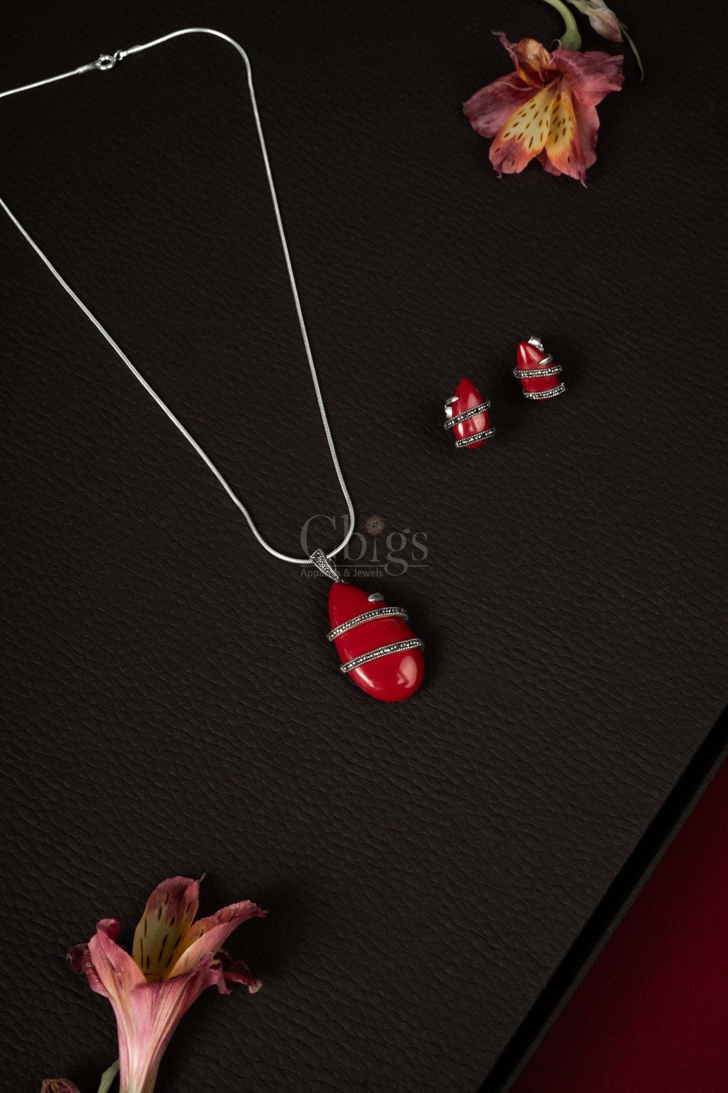 92.5 Silver Classic Pendant Set