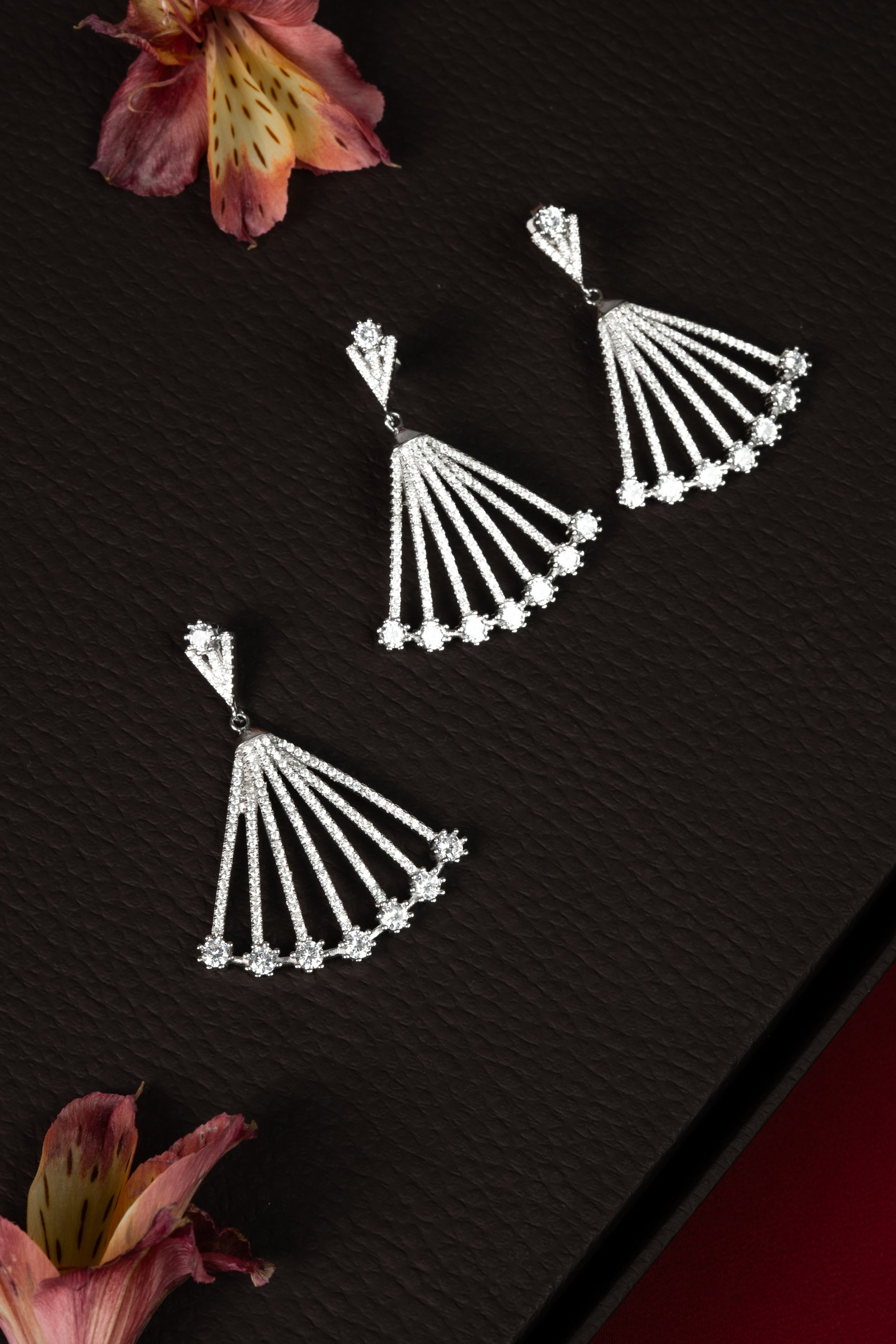 92.5 Silver Contemporary Pendant Set