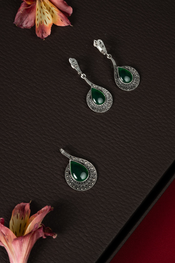 92.5 Silver Classic Pendant Set