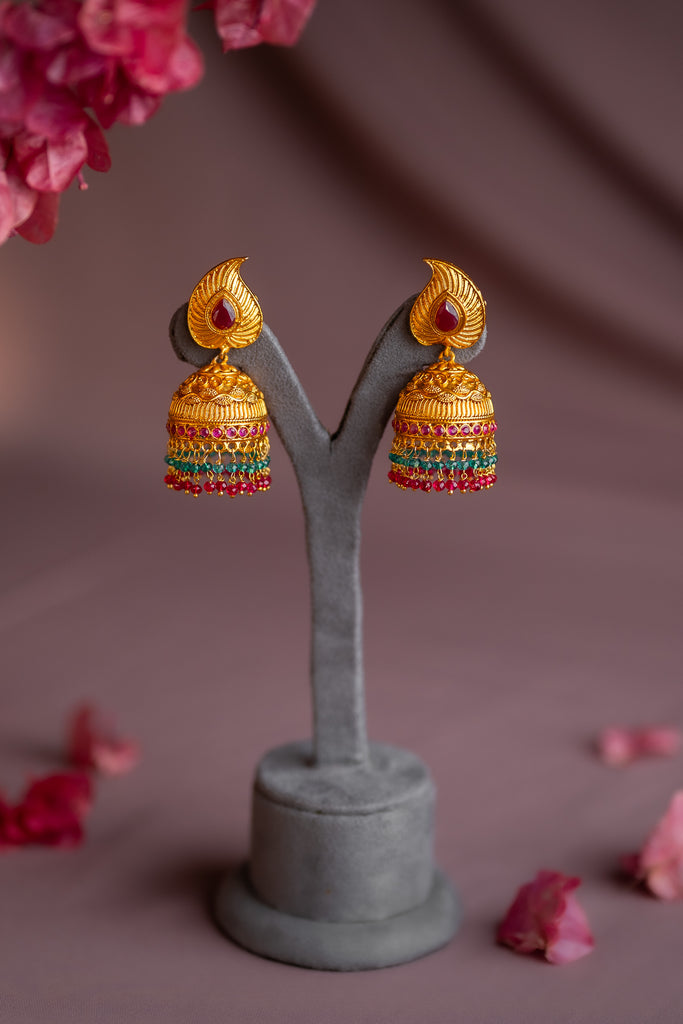 Sunset Bead Antique Jhimki