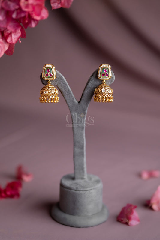 Square Motif Antique Jhimki