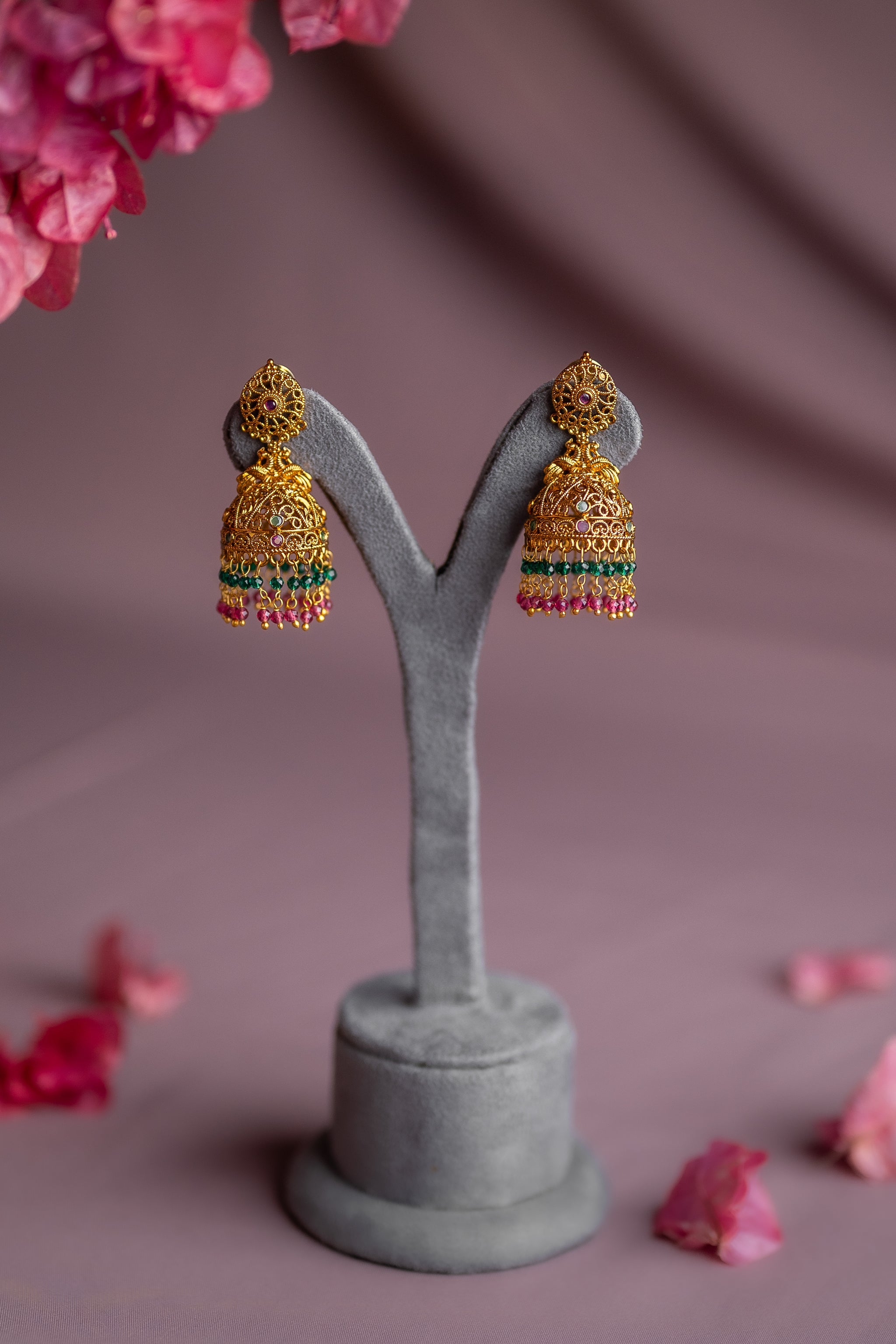 Filigree Bead Antique Jhimki