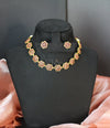 Ruby Petal Floral Antique Necklace Set