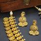 Double Layer Peacock Coin Antique Necklace Set