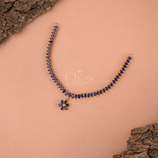 Chic Blue Shap Necklace