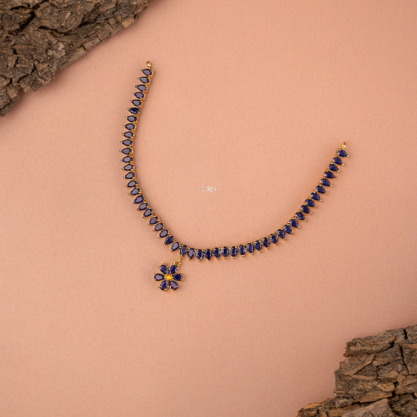 Chic Blue Shap Necklace