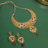 Antique Studded Ruby Emerald Choker Set