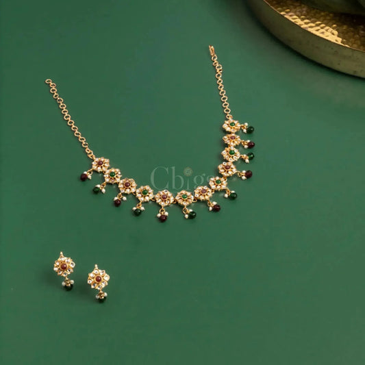 Antique Star Flower Necklace Set