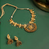 Antique Divine Peacock Necklace Set