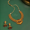 Antique Temple Peacock Necklace Set