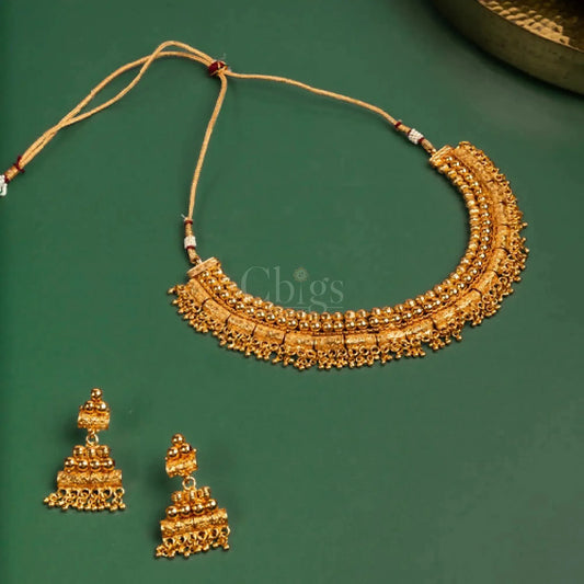 Antique Temple Block Choker Set