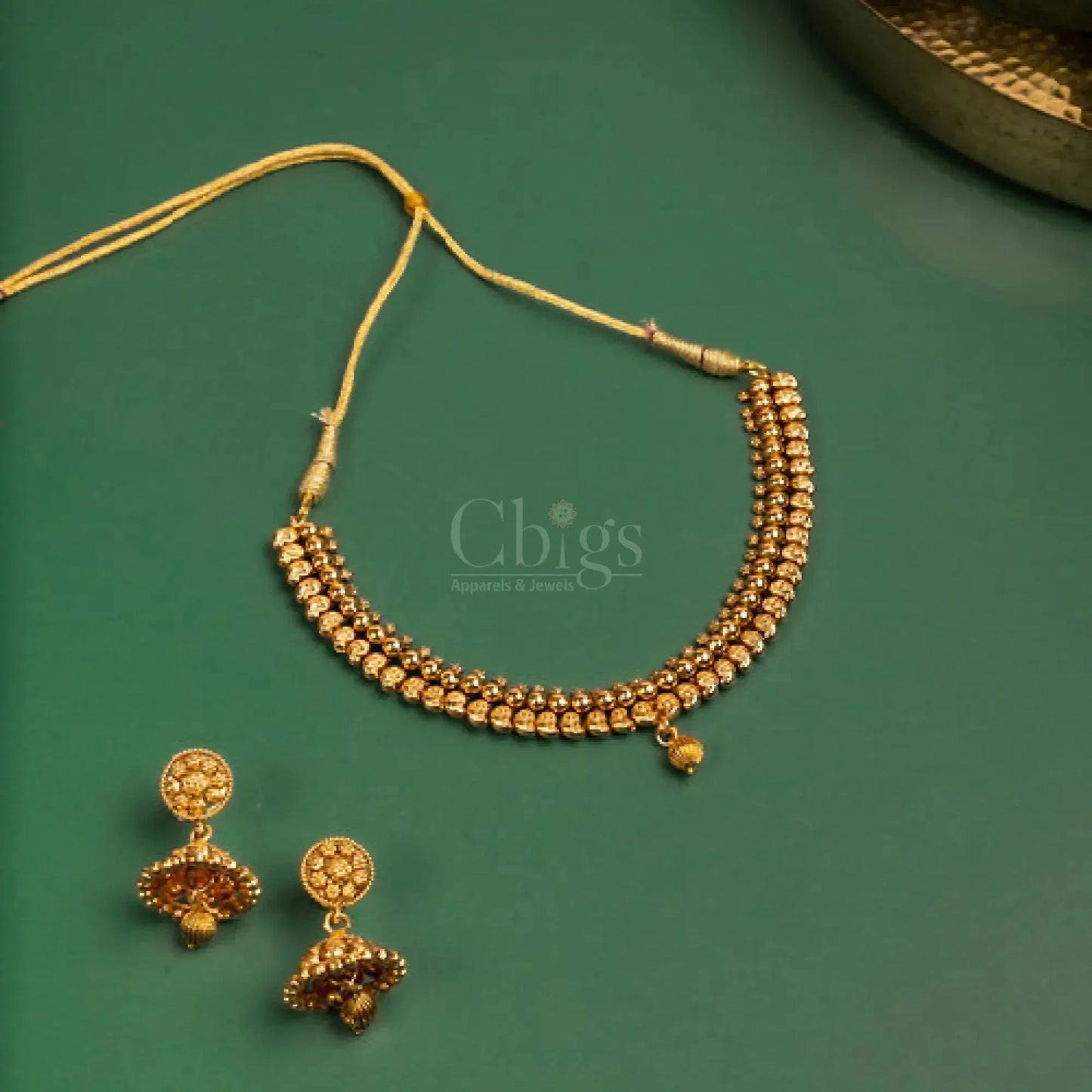 Antique Simple Bead Choker Set
