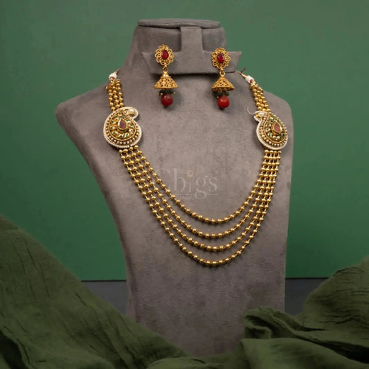 Antique Paisley Layer Haaram Set