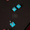 92.5 Silver Turquoise Stone Pendant Set