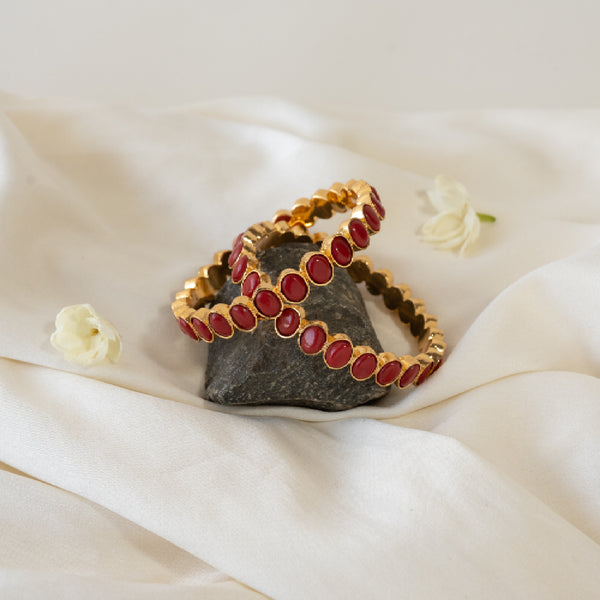 Tanirika – Classic Oval Coral Bangles
