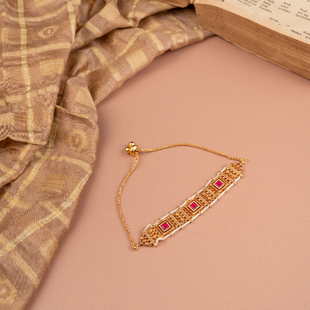 Ruby Glint Diamond Crush Bracelet