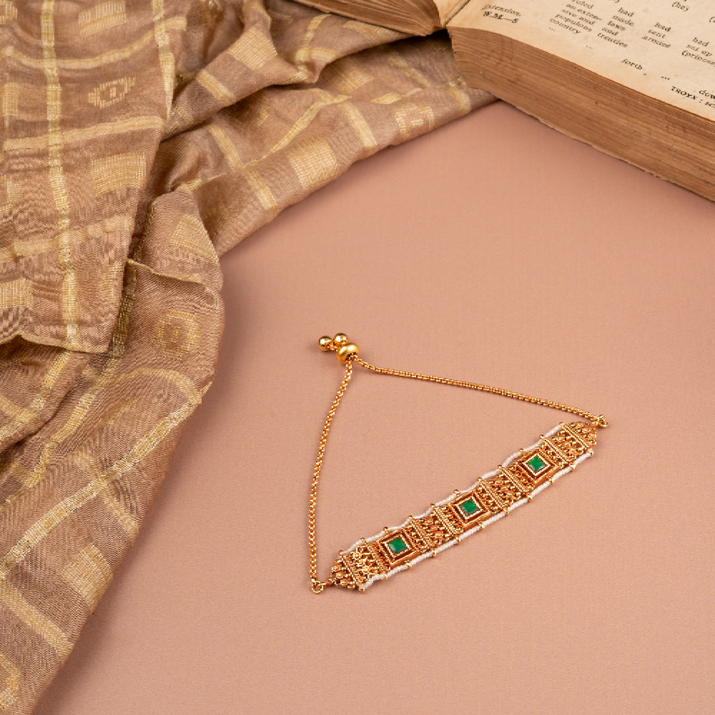 Emerald Temple Braid Bracelet