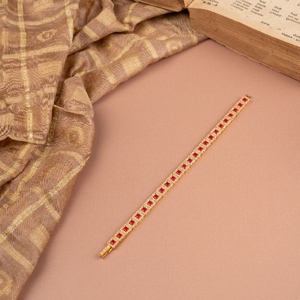 Royal Ruby Grid Bracelet