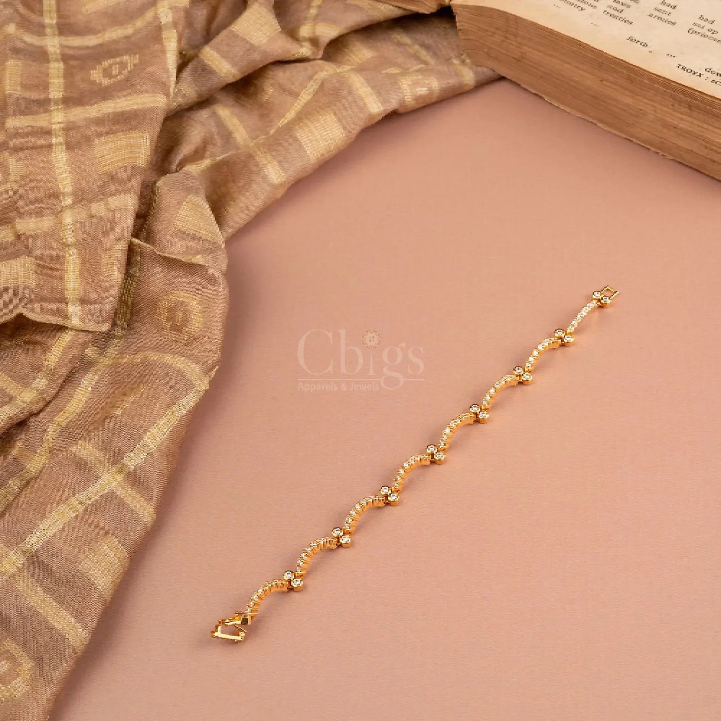 Ripple Sparkle Diamond Crush Bracelet