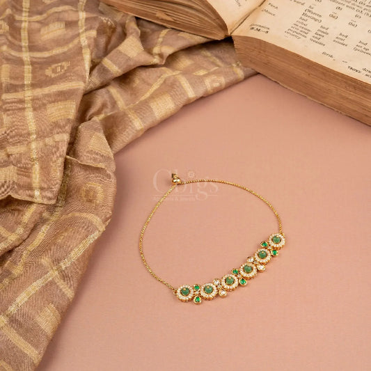Emerald Teardrop Garden Bracelet