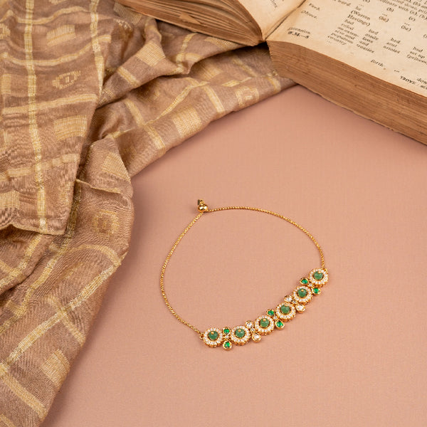 Emerald Teardrop Garden Bracelet