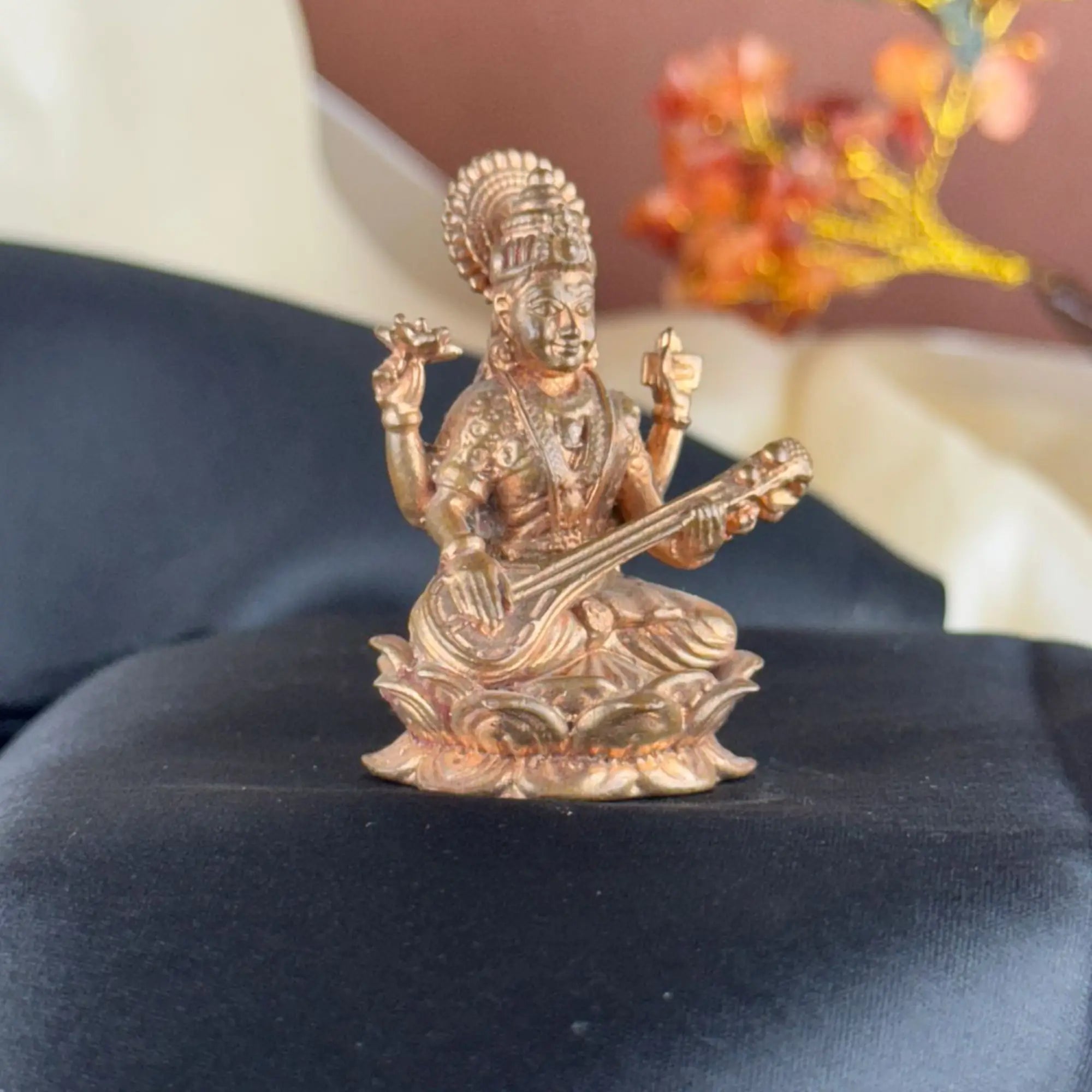 Goddess Saraswati - Pure Panchaloha Idol