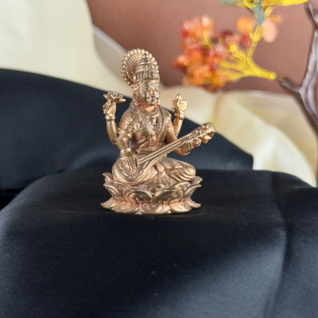 Goddess Saraswati - Pure Panchaloha Idol