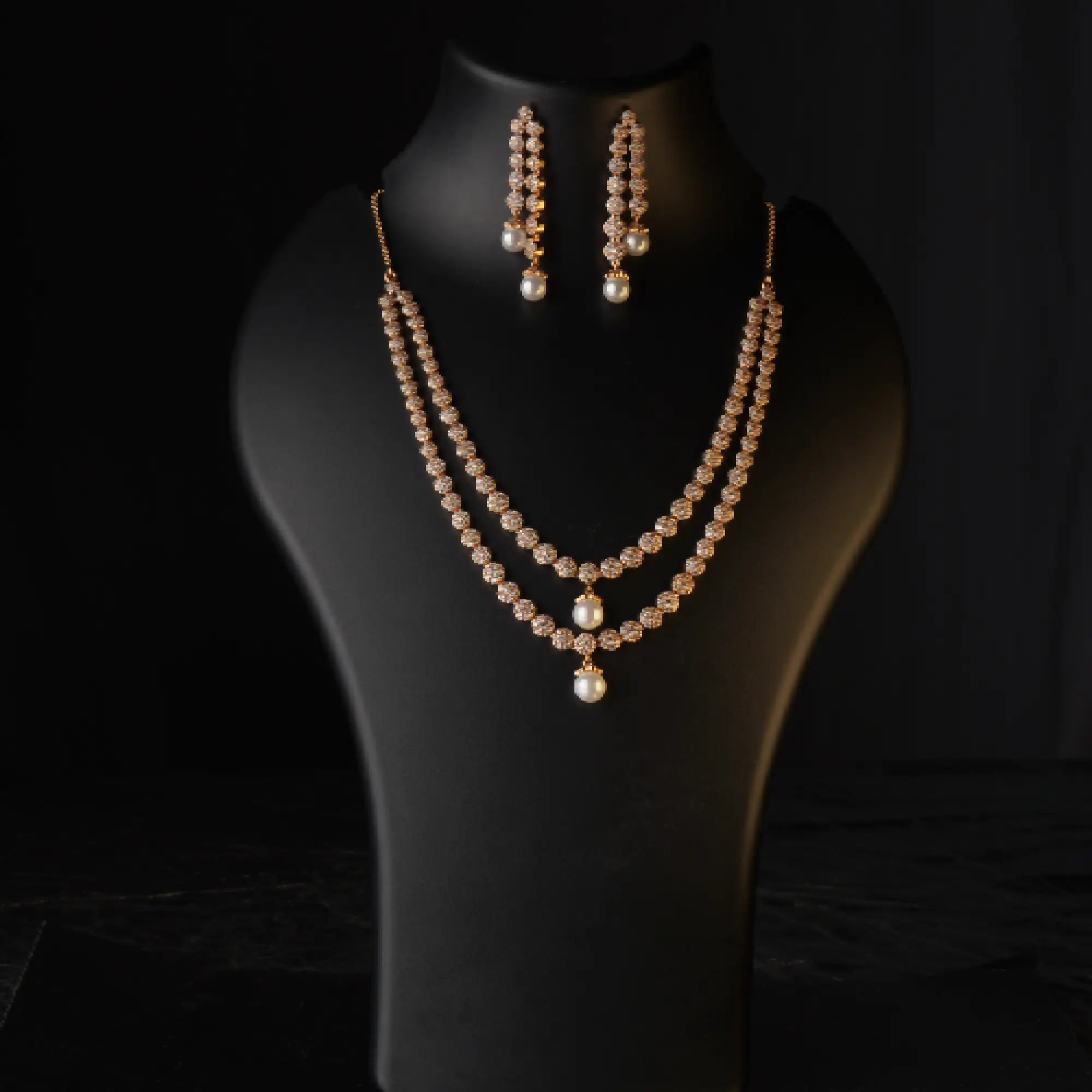 Esha Nakshatra DC Neckpiece – Two Layers of Timeless Radiance