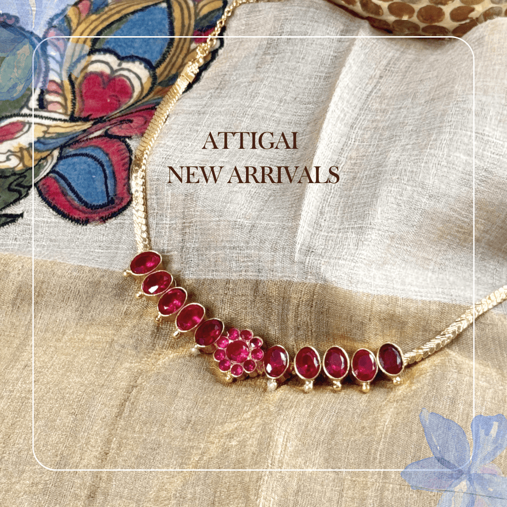 Moksha Red Kemp Stone Attigai