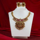 Antique Lakshmi Floral Temple Collar Set