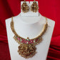 Antique Lakshmi Floral Temple Collar Set