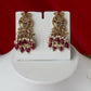 Antique Ruby Pearl Floral Choker Set