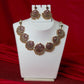 Antique Ruby Peacock Medallion Necklace