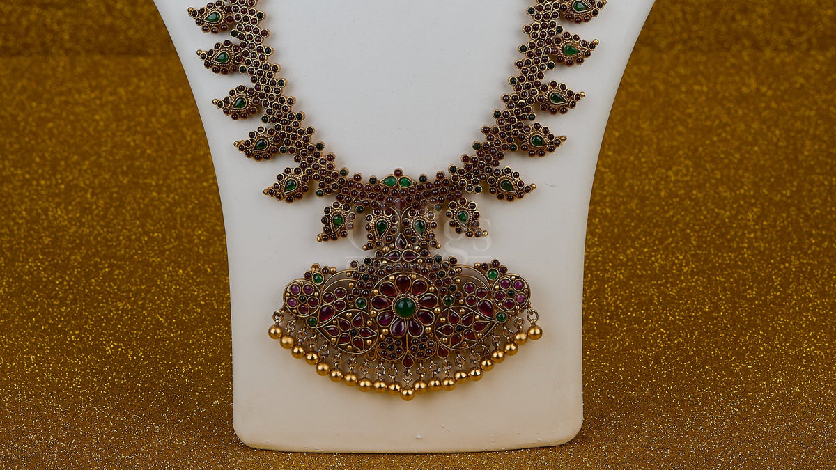 Antique Emerald Ruby Leaf Crest Haram