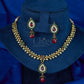 Antique Ruby Kundan Floral Set