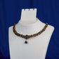 Antique Midnight Crystal Cluster Collar