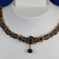 Antique Midnight Crystal Cluster Collar
