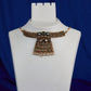 Antique Multi-Stone Lattice Choker Pendant