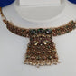 Antique Multi-Stone Lattice Choker Pendant