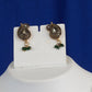 Antique Ruby Green Paisley Necklace Set