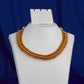 Antique Gold Ball Fringe Collar
