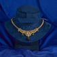Antique Ruby Green Crescent Choker