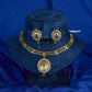 Antique Kundan Disc Medallion Necklace Set